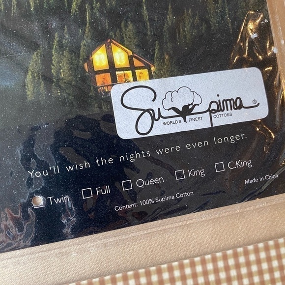 Northern Nights 100% Supima Cotton Ivory sheet set. Twin size. NWT. Unopened - Picture 4 of 14